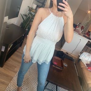 Express polka dot tank M